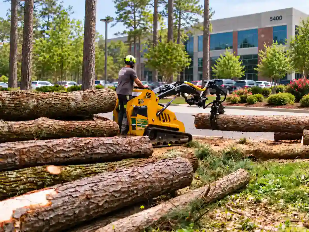 commercial tree services, including tree removal.